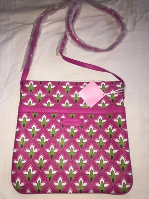 Bolso Bandolera Vera Bradley Slim & Trim Hipster Cremallera Rosa Pequeño Nuevo con Etiquetas Foto 1 de 4