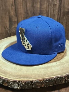Gorra ajustada New Era 59Fifty de los Dodgers de Los Ángeles talla 7 5/8 logotipo de Cali MLB béisbol - Imagen 1 de 11