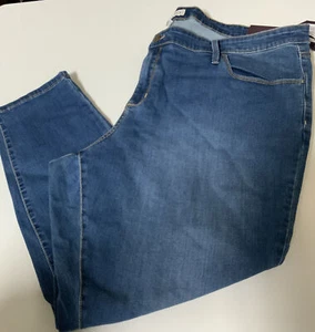🧷 AVA & VIV Women's Plus Size Mid-Rise Ankle Skinny Pants Medium Wash 26W - Picture 1 of 3
