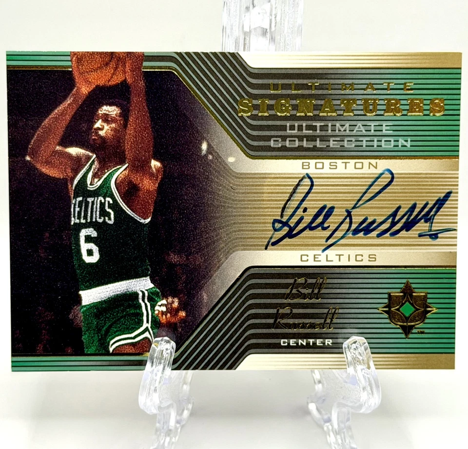 2004-05 UD Ultimate Collection Bill Russell Signatures On-Card Auto #US-BR - Image 1 of 2