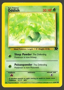 Pokemon Team Rocket 1st Edition Oddish 63/82 - Picture 1 of 2
