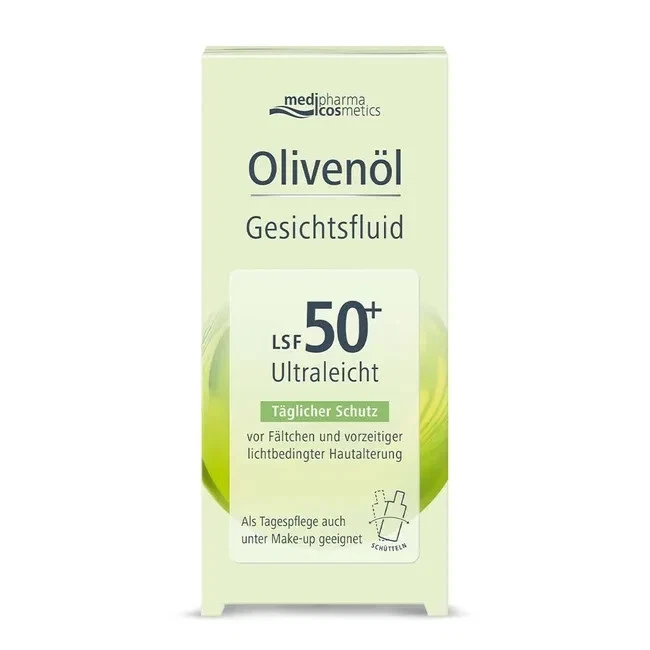 MEDIPHARMA COSMETICS Olivenöl Gesichtsfluid LSF 50+, 50 ml, PZN 19157129