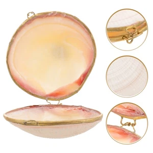 Perlenmuschel Aufbewahrungsbox Muschelform Schmuckkästchen Kinderschätze Truhe Boxen - Bild 1 von 12