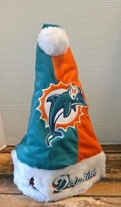 Miami Dolphins Christmas Santa Hat NWT NFL Football Team Spirit! - Picture 1 of 9