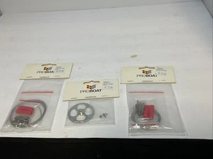 LOT OF 3 Pro Boat Parts Steering Servo Wheel And Steering Cable Set And Hardware - Picture 1 of 2