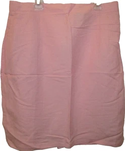 Mujer Talla Grande 22 Jennifer Mujer Rosa Falda Ramie y Rayón Abertura Trasera Nueva Sin Etiquetas - Imagen 1 de 4