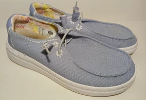 Zapatos Hey Dude Wendy Rise elásticos para mujer talla 8 lila con cordones sin cordones - Imagen 1 de 7