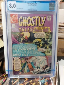 GHOSTLY TALES #77 1969 CGC 8.0 WEISSE SEITEN ** NUR 1 HÖHERE QUALITÄT ** - Bild 1 von 3