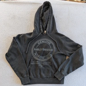 Harley Davidson Damen Größe Small dunkelgrau Hoodie Sweatshirt - Indianola Iowa - Bild 1 von 10