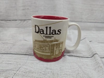 Starbucks Dallas Collectors Series City Coffee Mug Global Icon Cup 2012 Red 16oz - Image 1 of 4