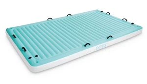 Balsa de agua abierta inflable Intex Water Lounge azul 10 pies 2 pulgadas x 6 pies x 7 pulgadas - Imagen 1 de 5