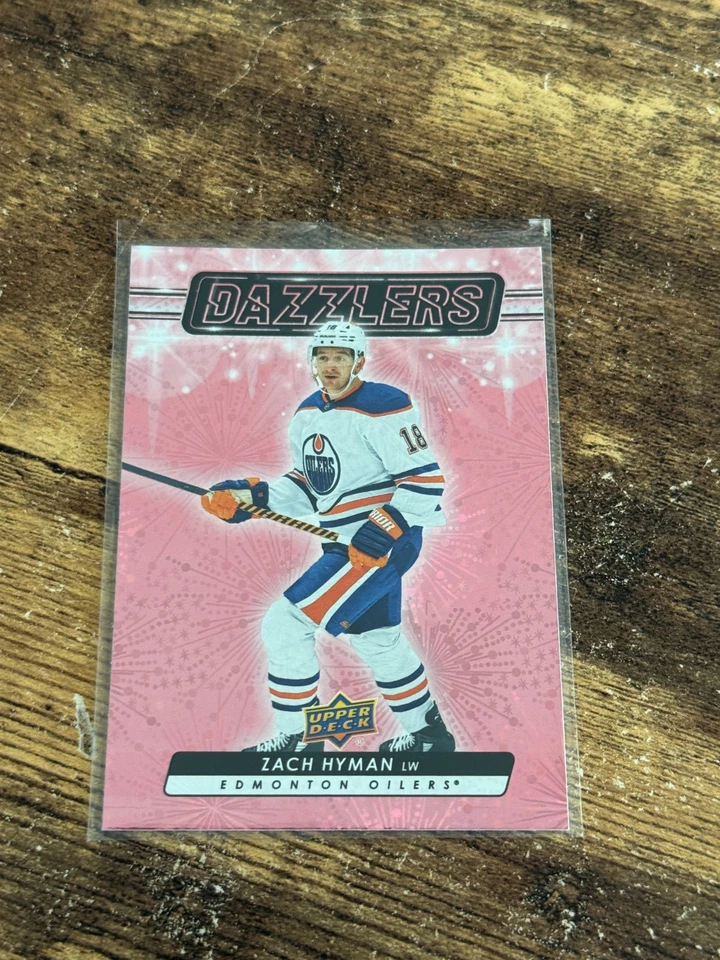 2023-24 Upper Deck Extended Series Dazzlers Pink Zach Hyman #DZ-112 - Image 1 of 1