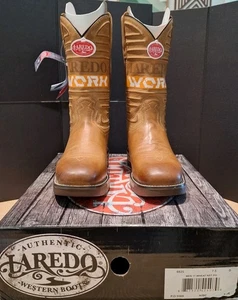 Neu Laredo Arbeitsstiefel #6825 7.5D Pull-On NST Wheat 11" High Western, Farm - Bild 1 von 11