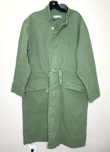 Everlane Canvas Organic Cotton Parka Damen Large Grün Mantel OHNE KAPUZE - Bild 1 von 9