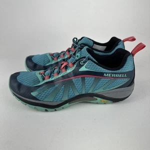 Merrell Siren Edge Hiking Shoes Women's Size 8.5 Blue Vibram Sole - Picture 1 of 8