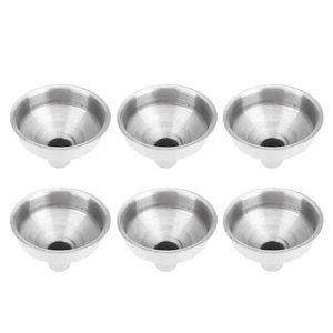 6 Pcs Stainless Steel Mini Funnel Portable Hip Flask Flagon Special Funnel - Picture 1 of 12