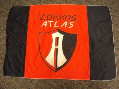 Zorros Atlas Mexico Futbol Soccer Flag Banner 34"x48" NEW