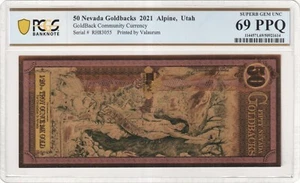 2021 Nevada 50 Goldback PCGS 69 (Libertas, Liberty) - Picture 1 of 5