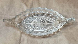 BEAUTY!! FOSTORIA AMERICAN 2056 KRISTALLKLAR SERVIERBOOT/SCHALE ~ 8,5" L, #128 - Bild 1 von 6