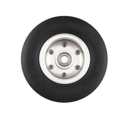 1pc 2/2.25/2.5/2.75/3/3.25/3.75/4inch Rubber Tire Wheel w/ Alu Hub For RC Plane - Image 1 of 4