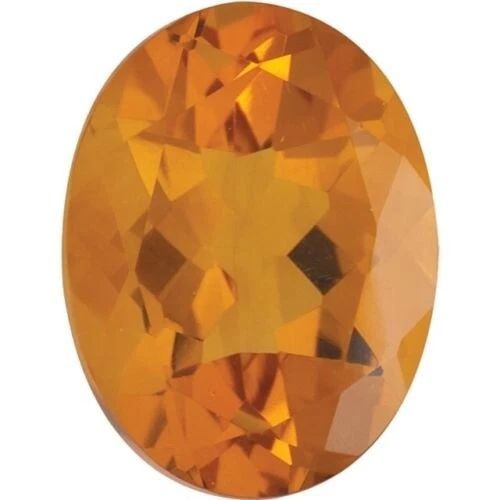Natural Fine Deep Orange Gold Madeira Citrine - Oval - Rio Grande, Brazil - AAA  - Image 1 of 1