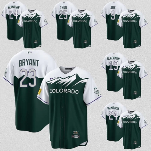 Men's Colorado Rockies #9 #23 #19 #24 #25 City Connect Cool Base Stitched Jersey Cover