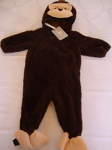 NEW Halloween Theater Koala Kids Full Costume Brown Monkey Gorilla 3D Head 9m - Picture 1 of 8