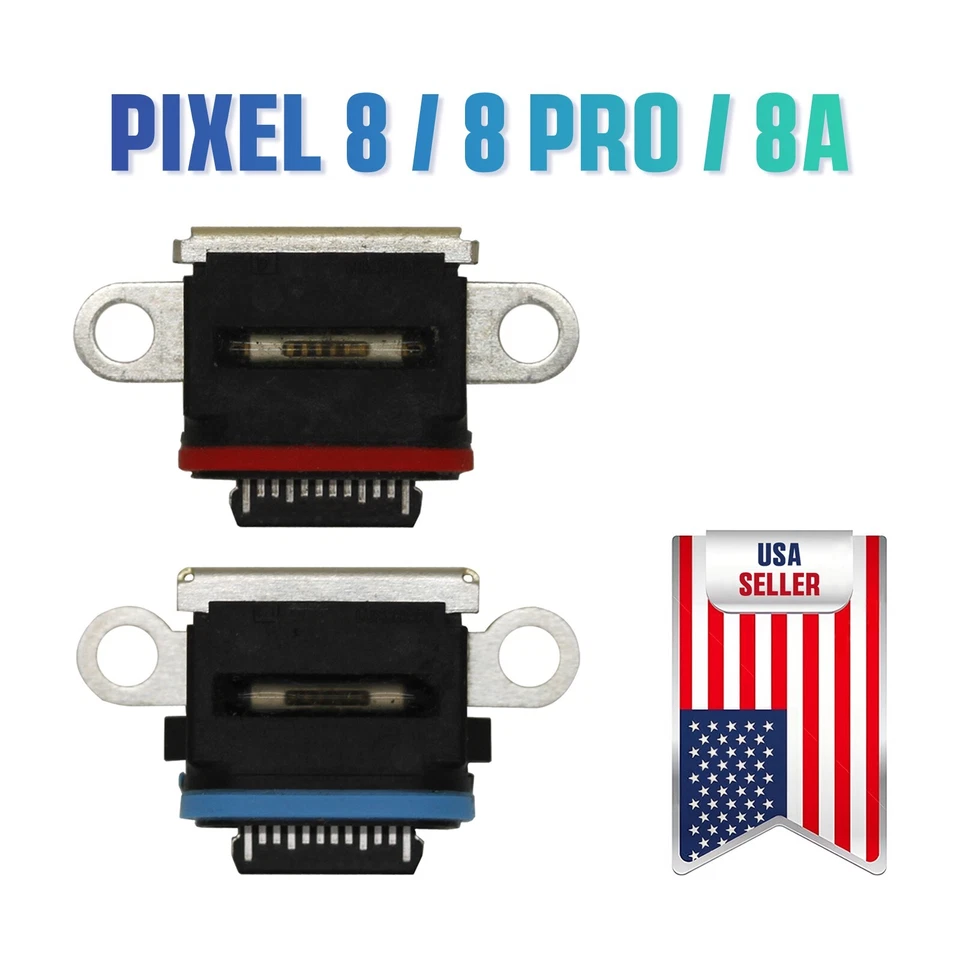 OEM USB Charging Port Dock Connector Replacement For Google Pixel 8 / 8 Pro / 8a - Image 1 of 1
