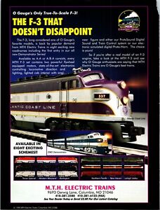 MTH Electric Engines Vintage Print Ad Wall Art Decor F-3 SD-45