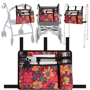 Accessories Bag for Walker, Wheelchair, Rollator for Seniors, w/Cup Holder-Fo... - Picture 1 of 8