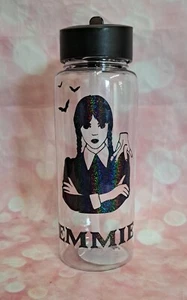 Personalised Wednesday addams 650ml water bottle school birthday xmas gift #5 - Picture 1 of 1