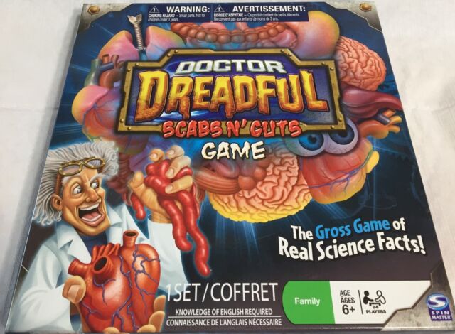 Doctor Dreadful Scabs N' Guts Board Game Spin Master horror zombie