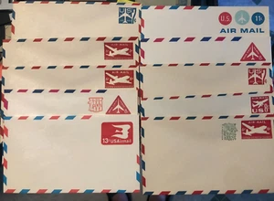 Vintage Paper for Crafting: 60 Airmail Stamped Envelopes (10 Diff. Designs); New - Picture 1 of 1