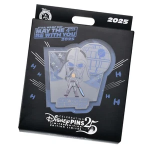Japan Tokyo Disney Store Star Wars Luke Darth Vader Pin Badge May the 4th 2025 - Picture 1 of 5