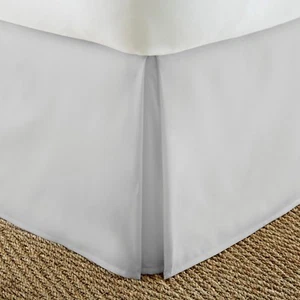 Kaycie Gray Basics Bed Skirt 14" Drop - Machine Washable and Wrinkle Free - Picture 1 of 14