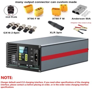 54V-88.2V 15A-20A Adjustable 48V/60V/72V Li-ion LiFePo4 Lithium Battery Charger - Picture 1 of 19