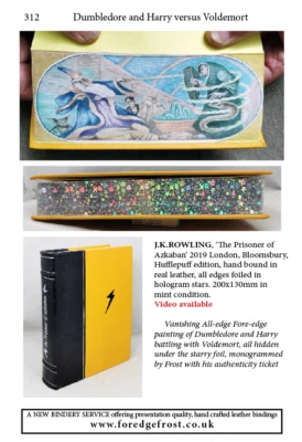 VANISHING Fore edge Painting - Leatherbound Harry Potter Foto 1 de 4