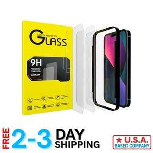 Lot de 3 protections d'écran en verre trempé pour iPhone 13/14/15/16 - dureté 9H - Photo 1 sur 9