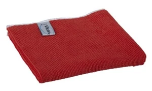 Vikan 691134 Basic Microfibre Cloth, Red, 320mm Length, 320mm Width, 3mm Height, - Picture 1 of 1