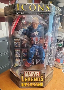 NEU 2006 Captain America UNMASKED 12" ToyBiz Marvel Legends Icon Serie - Bild 1 von 5