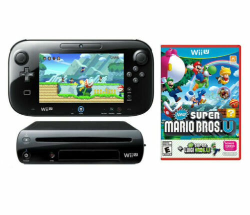 Nintendo Wii U 32GB Black Console Deluxe Bundle 