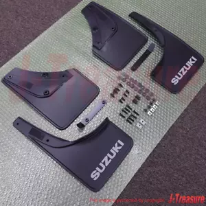 SUZUKI JIMNY SIERRA JB74W Genuin Mud Flap Black 4 Sheets Set 72201-78R00-BK1 OEM - Picture 1 of 11