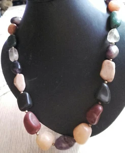 Multi Edelsteinkette, Kette ca. 61 cm lang - Bild 1 von 1