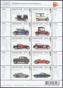 Netherlands Issue 2014 (MS 3155-3164) Classic Cars - Picture 1 of 1