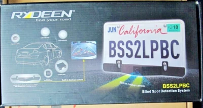 Rydeen BSS2LPBC Backup Camera + Advanced License Plate Bar Blind Spot Detection - Image 1 of 4