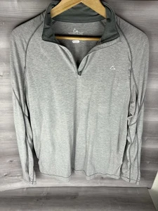 Paradox Merino Blend 1/4 Zip Pullover Shirt Men’s Large Gray Dri Release - Picture 1 of 6