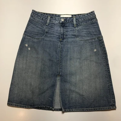 Бумага джинсовой ткани трапециевидная юбка женщин 28 новый ретро хлопок Jean искусственно состаренный США - Изображение 1 из 4