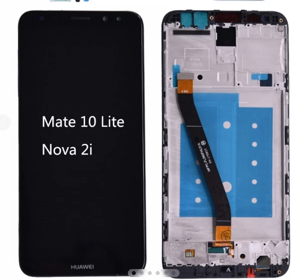 Ecran Complet Noir Huawei Mate 10 Lite (avec châssis) - Photo 1/1