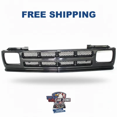 Fits 1991-1993 Chevrolet S10 Pickup 1991-1994 S10 Blazer New Front Grille Black - Image 1 of 4