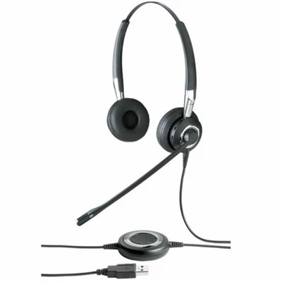 JABRA BIZ 2400 II DUO USB + BLUETOOTH 2499-823-209 MS CUFFIE CALL CENTER SKYPE - Immagine 1 di 4